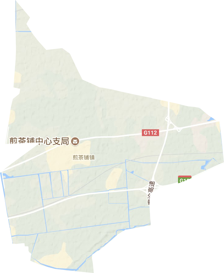 煎茶铺镇地形地图