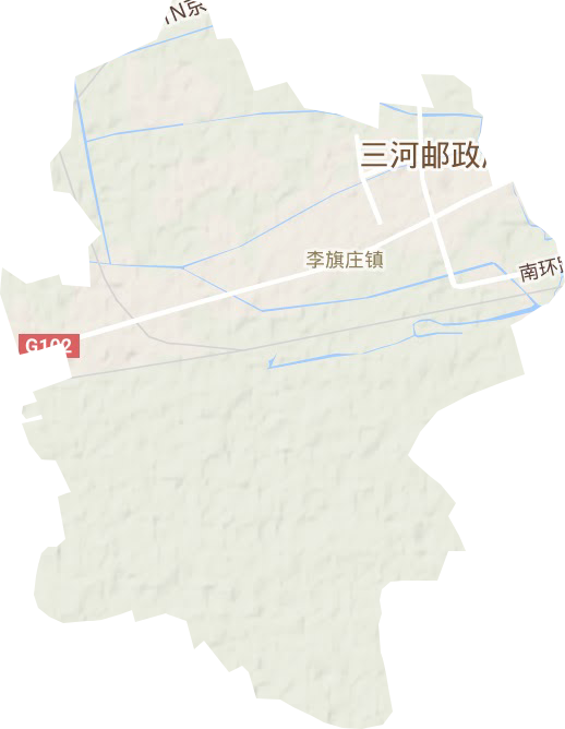 李旗庄镇地形地图