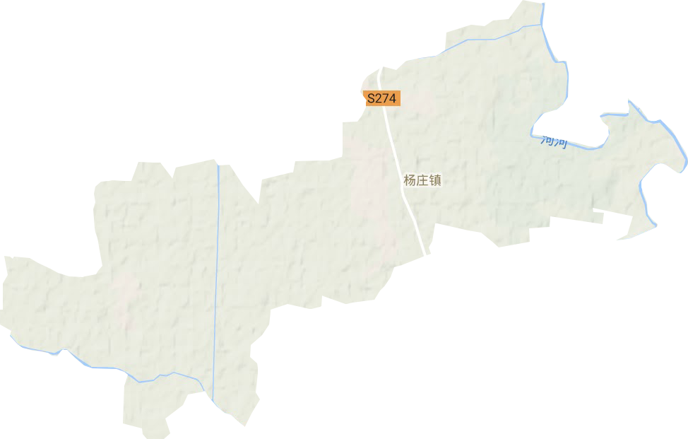 杨庄镇地形地图