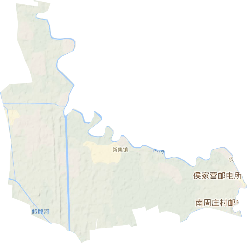 新集镇地形地图