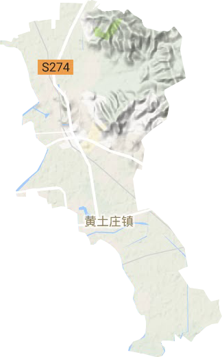 黄土庄镇地形地图