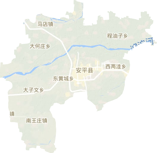 安平县地形地图
