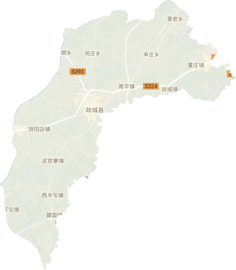 故城县地形地图