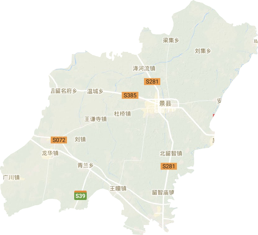 景县地形地图
