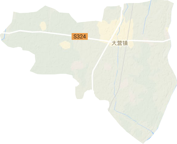 大营镇地形地图