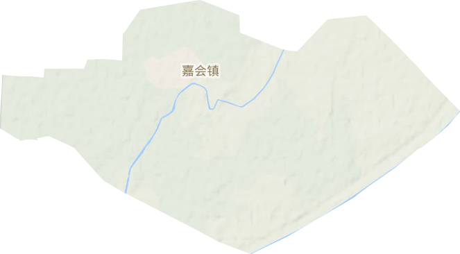 嘉会镇地形地图