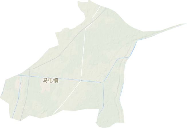 马屯镇地形地图