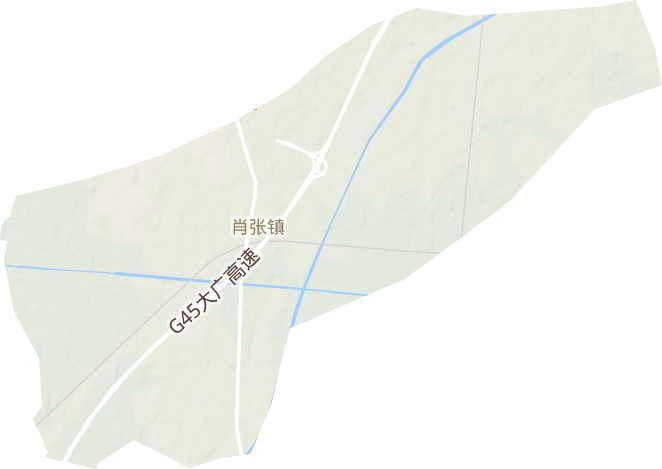 肖张镇地形地图