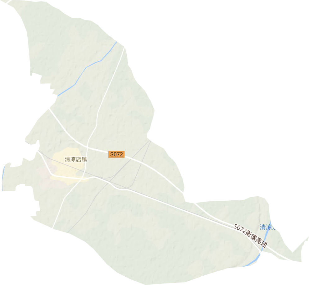 清凉店镇地形地图