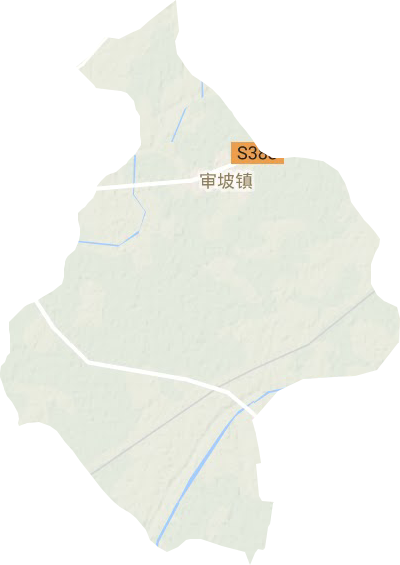 审坡镇地形地图