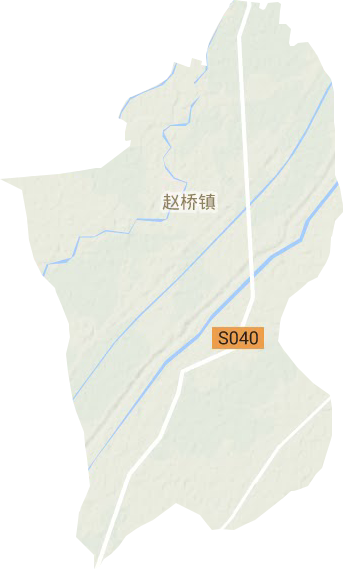赵桥镇地形地图