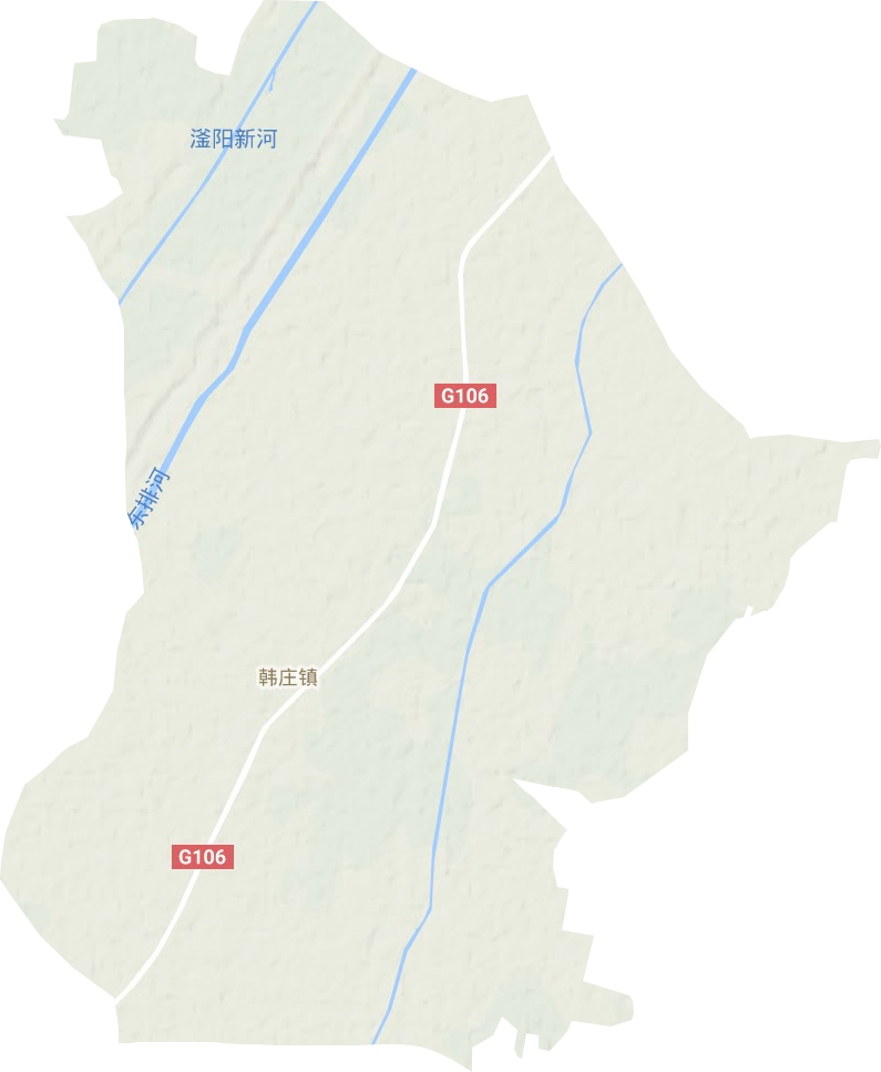韩庄镇地形地图