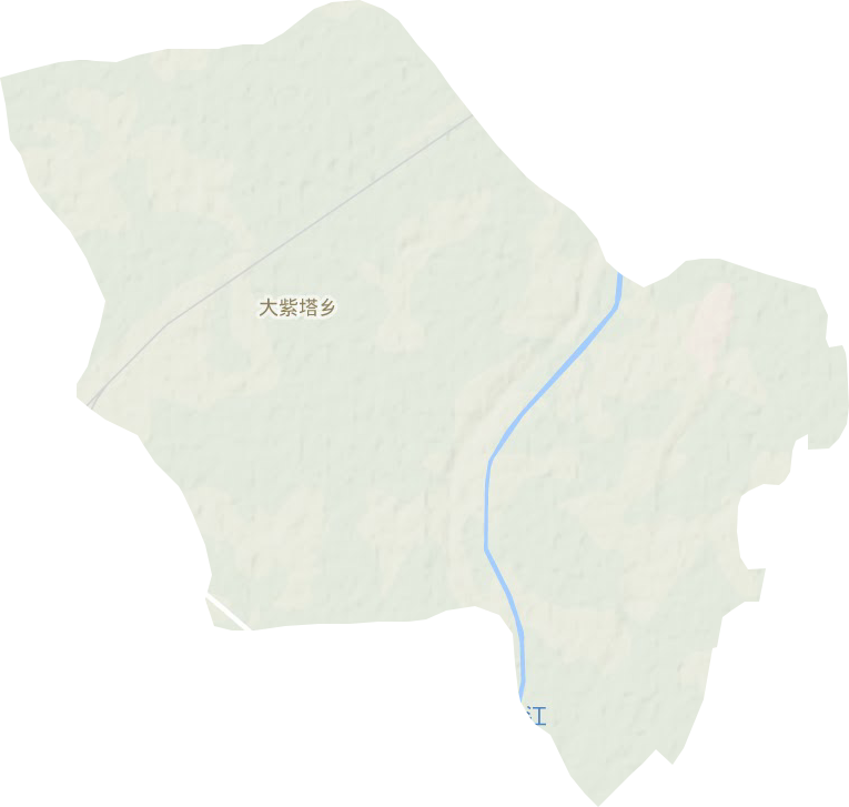 大紫塔乡地形地图