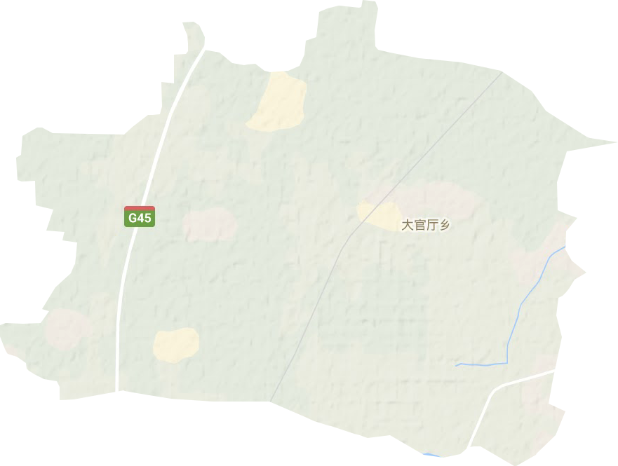 大官亭镇地形地图