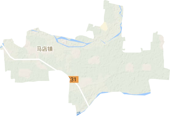 马店镇地形地图