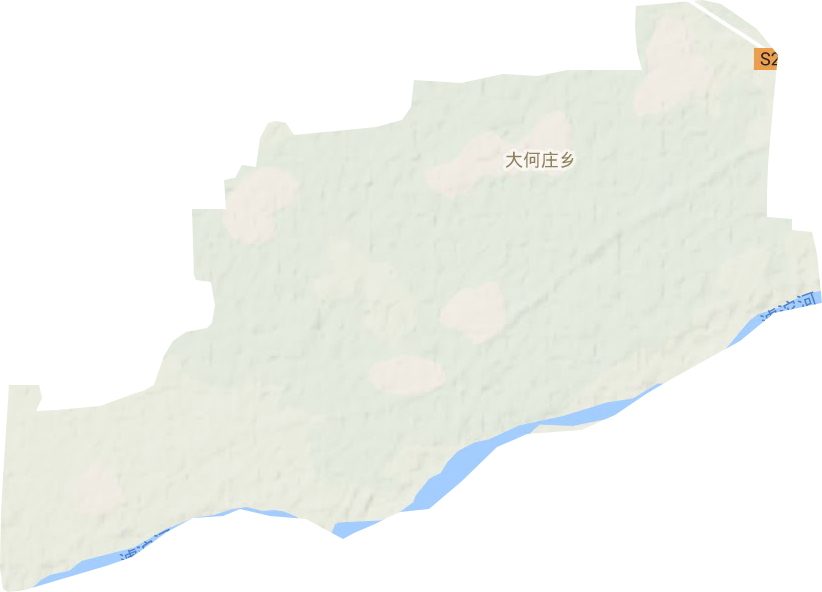 大何庄乡地形地图