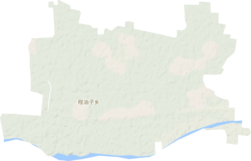 程油子乡地形地图