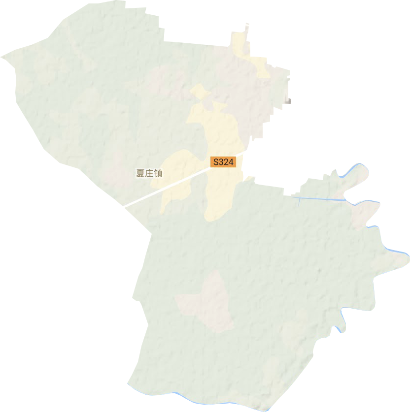 夏庄镇地形地图