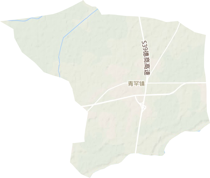 青罕镇地形地图