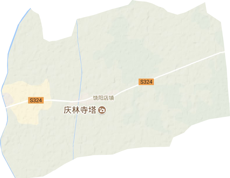 饶阳店镇地形地图