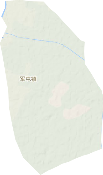 军屯镇地形地图