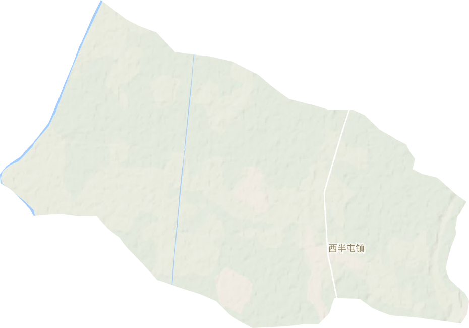 西半屯镇地形地图