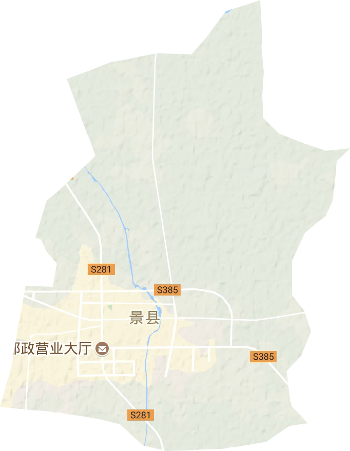 景州镇地形地图