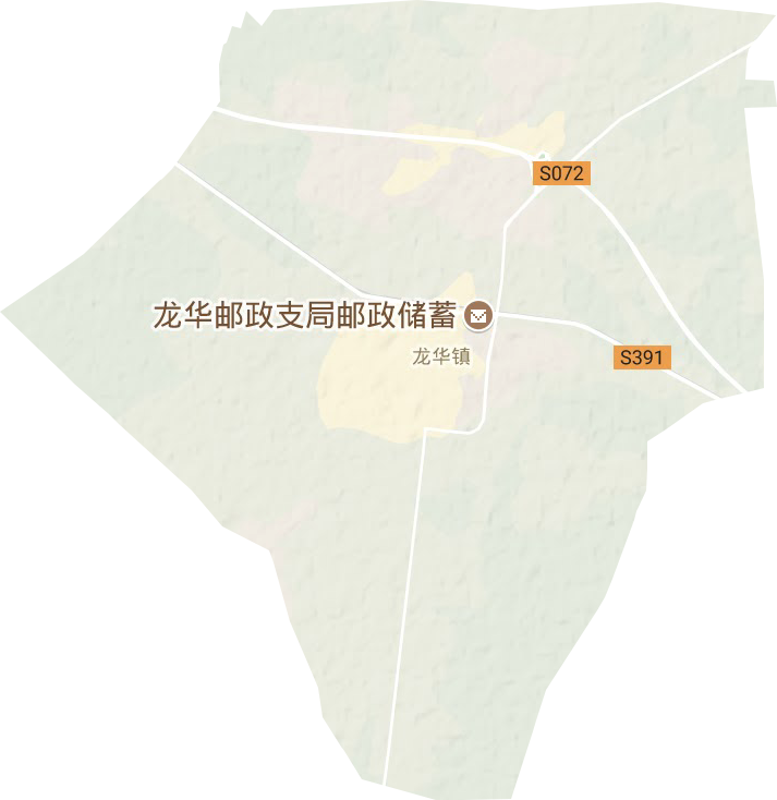 龙华镇地形地图