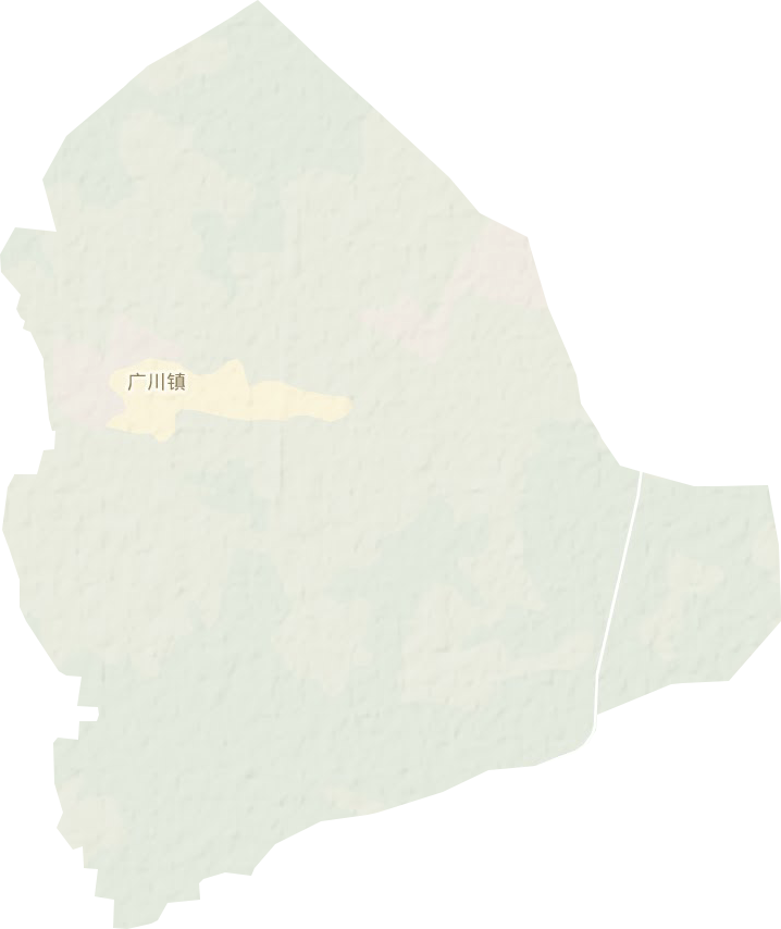 广川镇地形地图