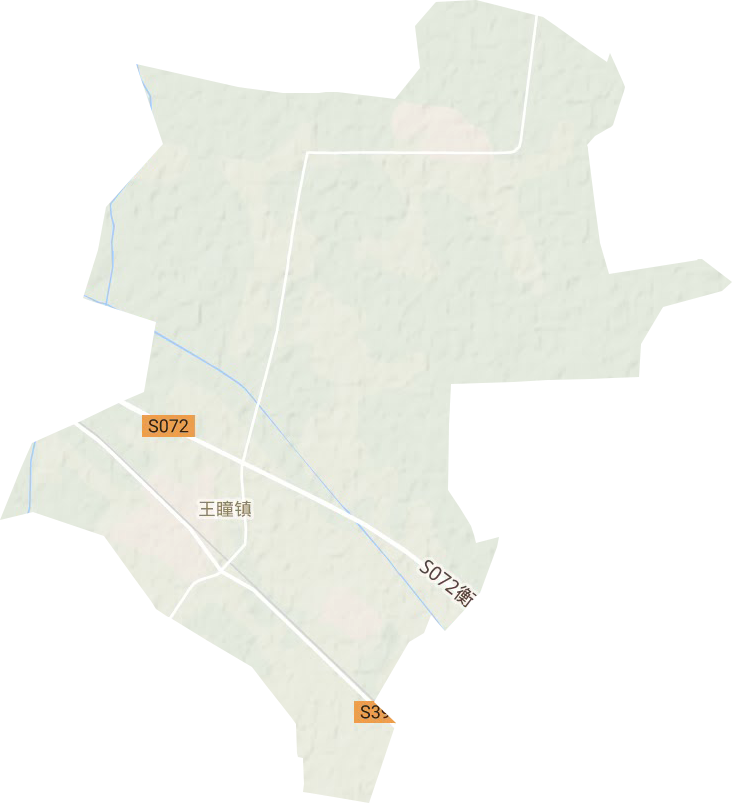 王瞳镇地形地图