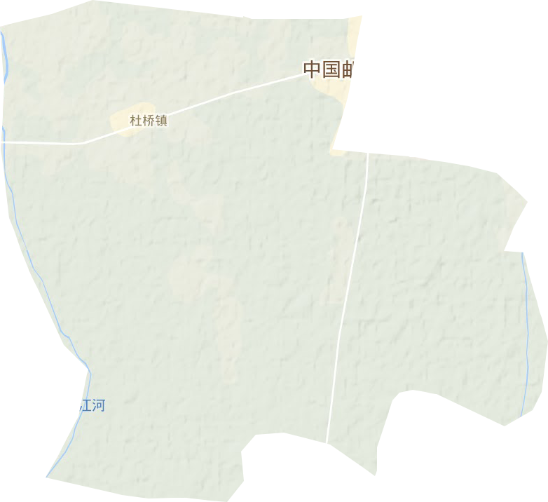 杜桥镇地形地图
