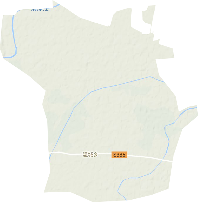 温城乡地形地图