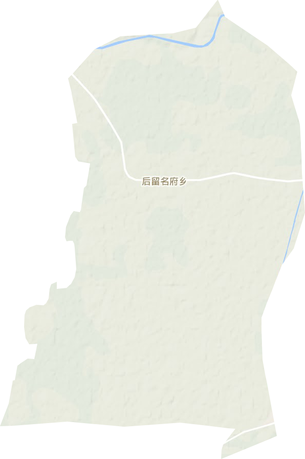 后留名府乡地形地图