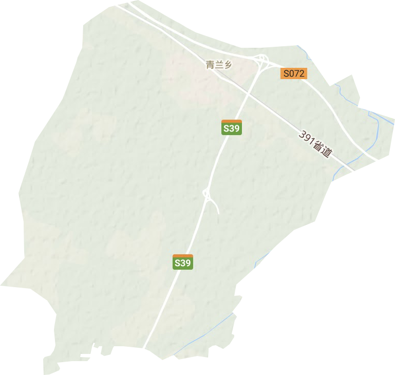 青兰乡地形地图