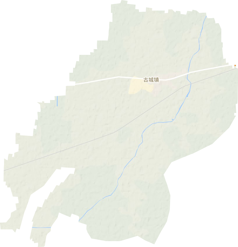 古城镇地形地图