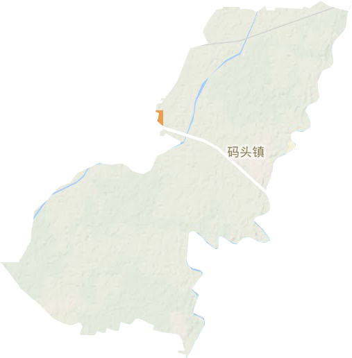 码头镇地形地图
