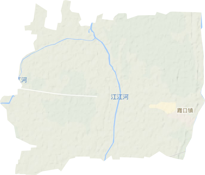 霞口镇地形地图