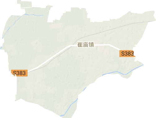 崔家庙镇地形地图