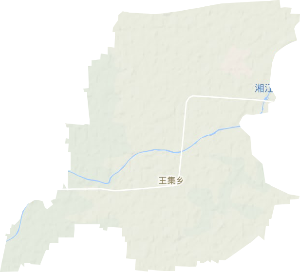 王集乡地形地图