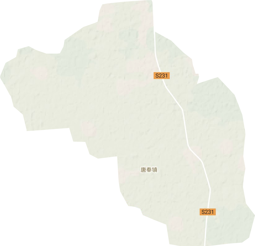 唐奉镇地形地图