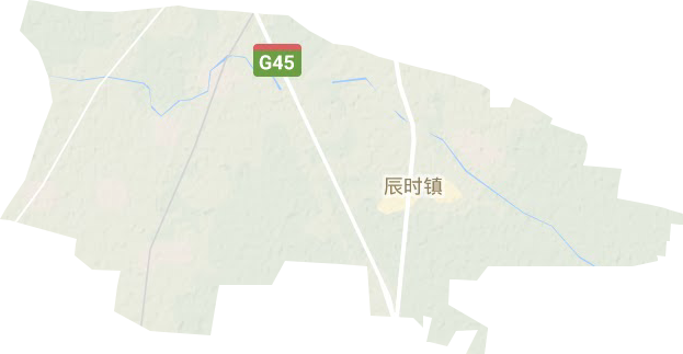 辰时镇地形地图