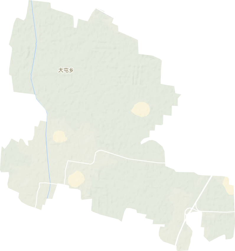 大屯镇地形地图