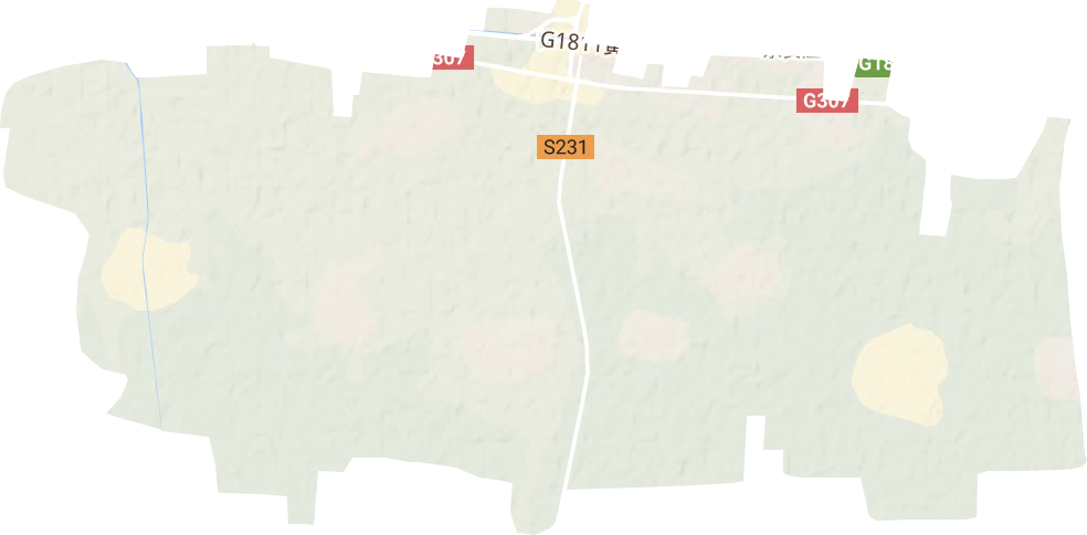 东安庄乡地形地图