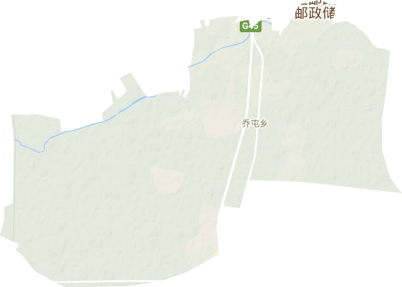 乔屯乡地形地图