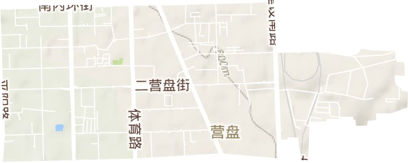 营盘街道地形地图