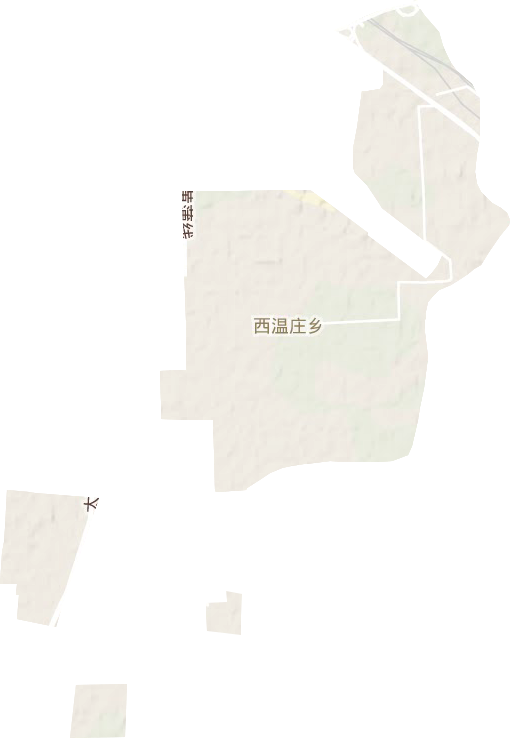 西温庄乡地形地图