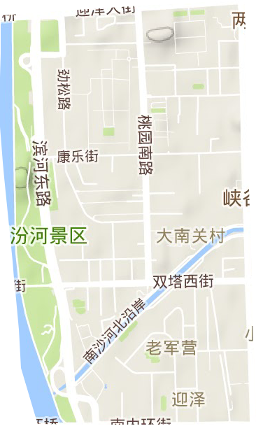 老军营街道地形地图