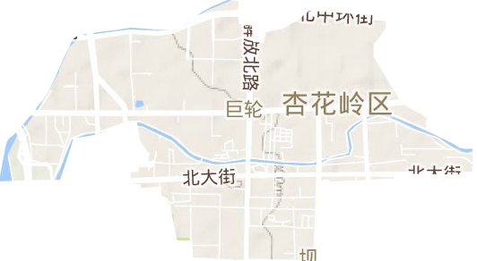 巨轮街道地形地图