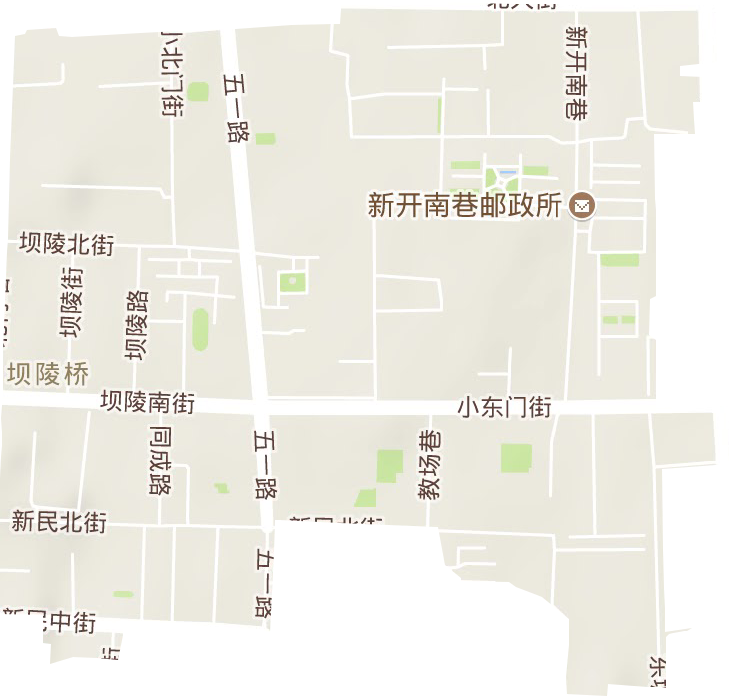 坝陵桥街道地形地图