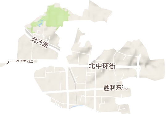 敦化坊街道地形地图